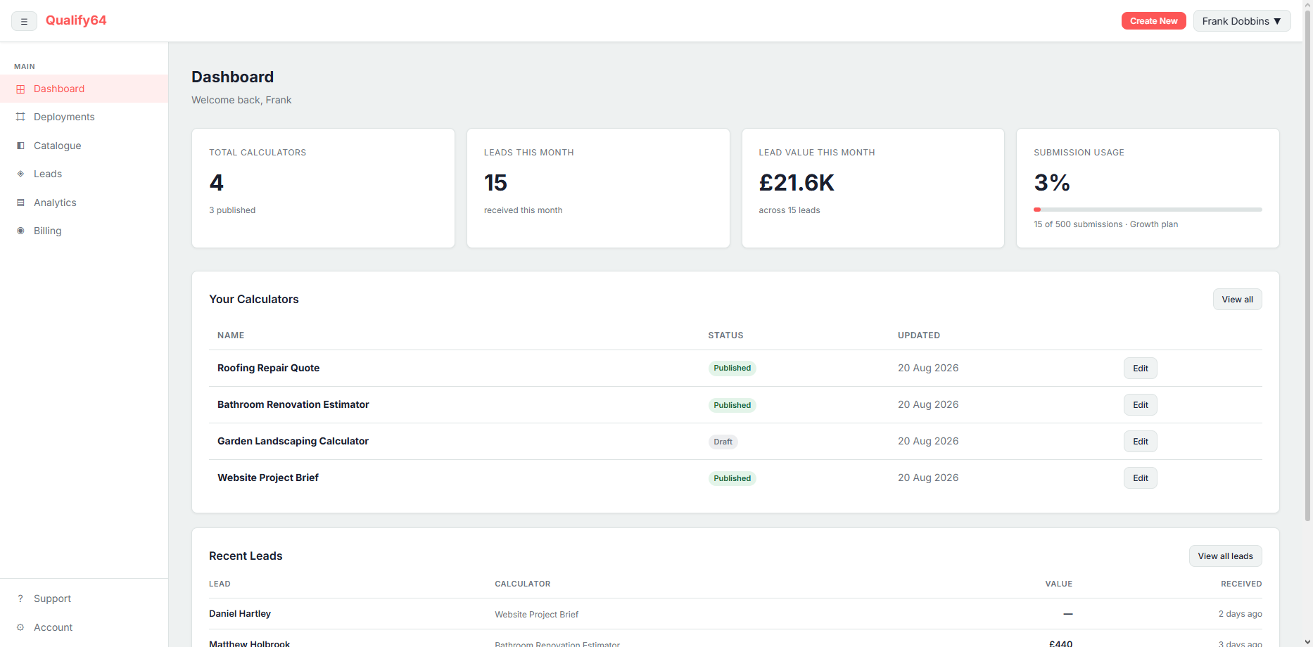 Funnel Builder screenshot
